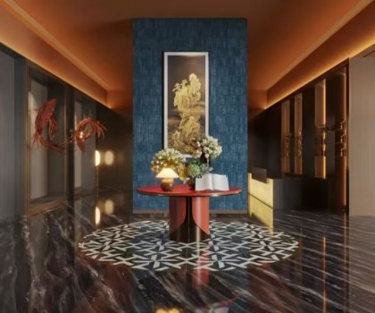 薩米特·靈感丨輕奢會所相遇瓷磚藝術，構筑非凡空間意境！
