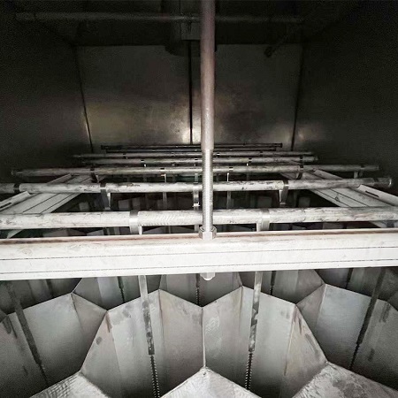 濕電除塵器內部陽極管的清洗方法